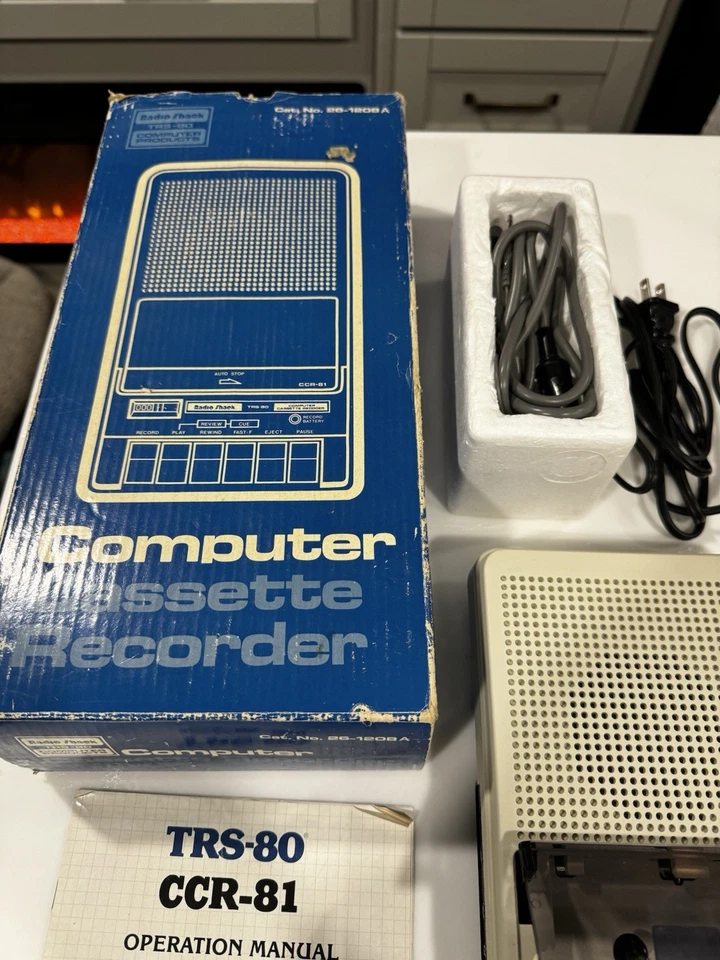 Radio Shack Tandy TRS-80 CCR-81 Computer Cassette Tape Recorder Model 26-1208A - Image 4 of 4