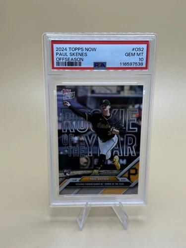 2024 Topps Now - Off-Season Award ROY Paul Skenes #OS-2  (RC) PSA 10