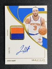 2023-24 Panini Immaculate Josh Hart Patch Auto 16/49 Knicks