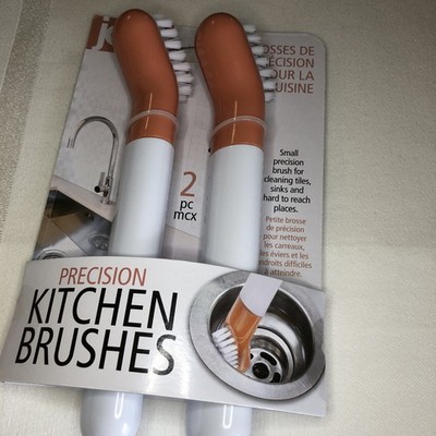 joie MSC Kitchen Gadgets Small Brush For Cleaning Tiles, Sinks 2 Brushes NEW