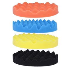 7inch180mm Car Sponge Buffing Pad Soft Wave Foam Pad Polishing Sponge Pads Ki...