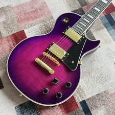 Custom Shop Purple burst Electric Guitar Bone Nut USA In stock Free shipping