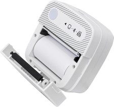 Stampante Adesiva Portatile, Mini Stampante Termica Con 10 Rotoli Di Carta Adesi