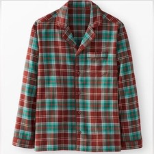 Hanna Andersson Adult Holiday Flannel Pajama Top Red Various Sizes NWT IN PKG