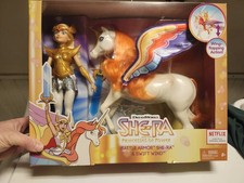 Mattel  Netflix  BATTLE ARMOR SHE-RA & SWIFT WIND Doll  Princesses of Power  New