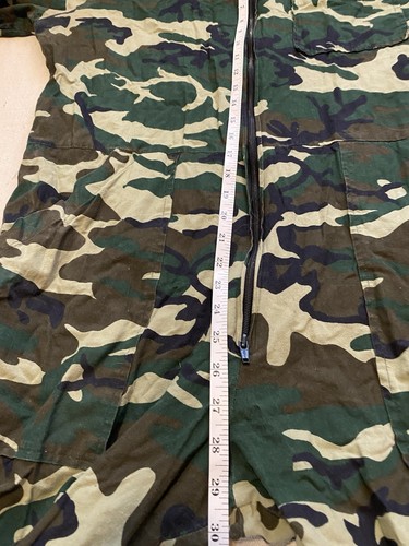 Vtg Game Winner Camo Coveralls Jumpsuit Large 42/44 Hunting Camouflage Paintball - Picture 15 of 19