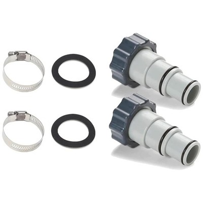 2Pack Replacement Threaded to Clamp Style Hose Adapter for Pool Sets with 1.5...