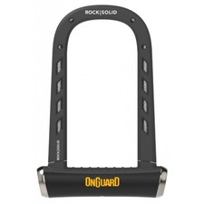 OnGuard RockSolid Bike Security U-Lock (8590), Solid Secure Diamond / Inc 5 Keys