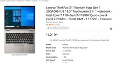 LENOVO THINKPAD X1 TITANIUM GEN 1 13.5 2K i7 ...