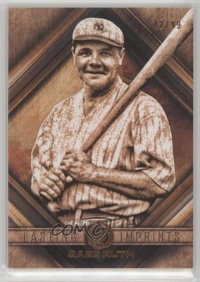 2016 Topps Legacies of Baseball Lasting Imprints 42/99 Babe Ruth #LI-BR HOF 0aa