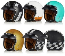 Torc T-50 Open Face Motorcycle Helmet ECE 22.06 Retro Jet Scooter Helmet
