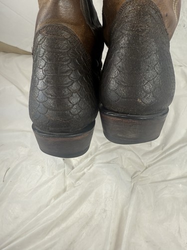 Roper Peyton Western Cowboy Boots Handcrafted Men’s Size 12 D exotic - Picture 13 of 18