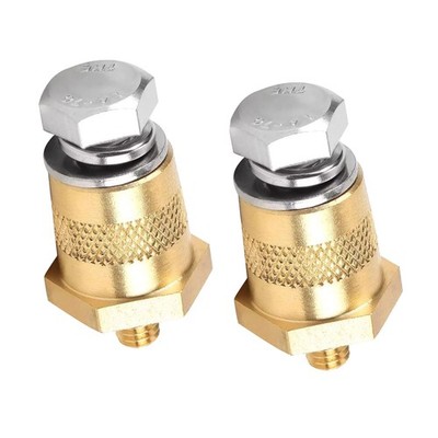 2*Battery Pole Adapter Terminal Connector Fittings M6 Thread Post Adapter