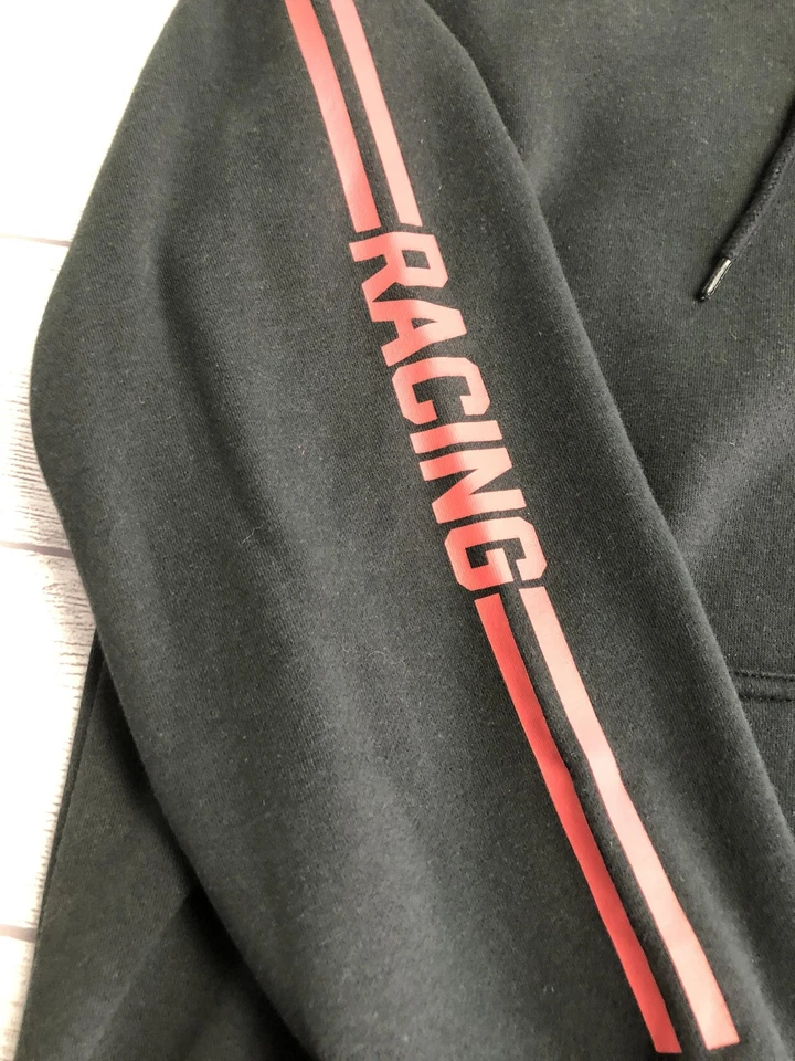 Moletom com capuz Brixton Coors leve pit stop masculino médio preto verificador gráfico de corrida - Imagem 2 de 4