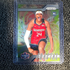 Panini Prizm 2024 WNBA Fractal Insert Rookie Aaliyah Edwards Mystics #3