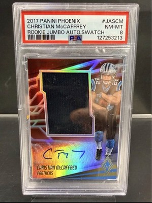 2017 Panini Phoenix - Rps Rookie Jumbo Auto Swatch Christian McCaffrey...