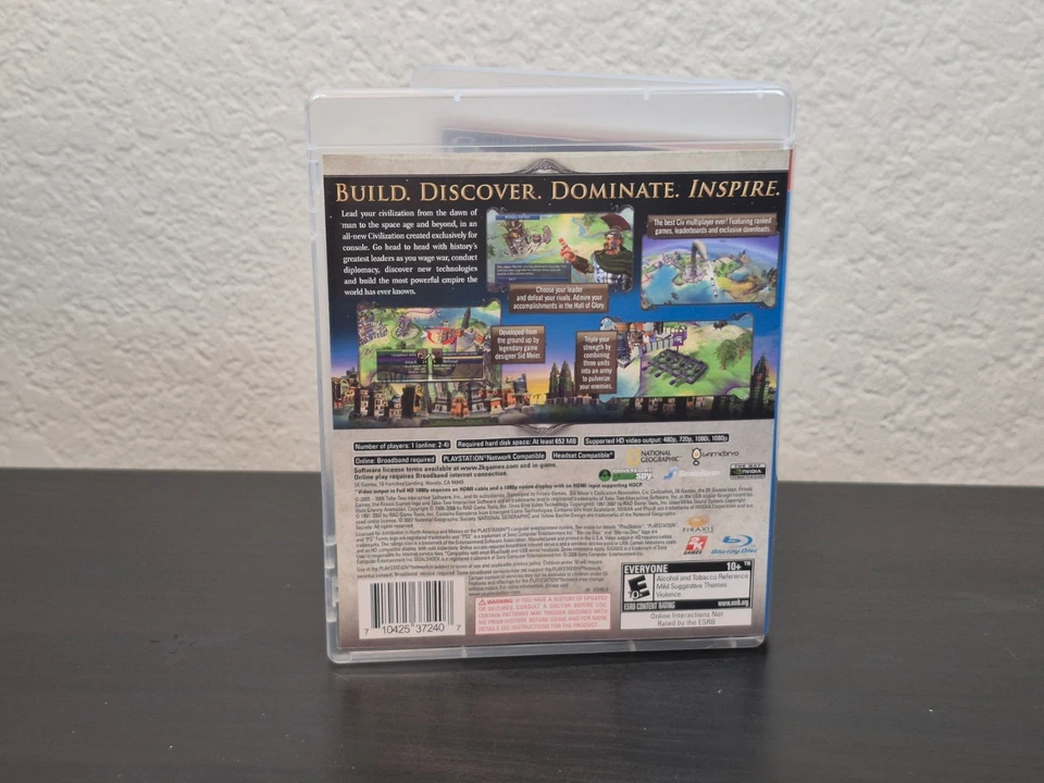 PS3 Civilization Revolution Game Clean CIB Mint Disc 2K Strategy Tested - Image 3 of 3
