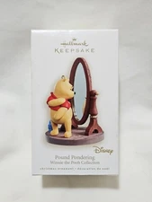 Hallmark Keepsake Ornament Pound Pondering Winnie the Pooh Disney 2008 Mirror