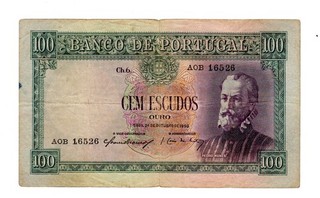 PORTUGAL Billet 100 ESCUDOS 24/10/1950 P159 PEDRO MUNES BON ETAT