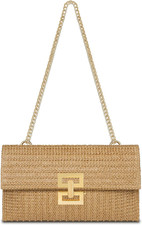 Straw Clutch Purse for Women Designer Evening Handbag Summer Beach Shoulder Cros