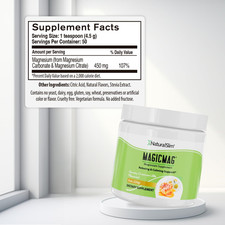 Magicmag Magnesium Citrate Powder Drink for Relaxation, Stress, Constipation,...