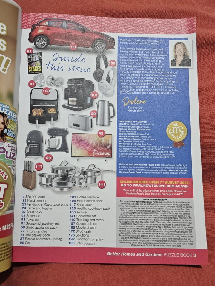 #62 Better Homes and Gardens PUZZLE BOOK,260+ Puzzles,Code Crackers,Crosswords - Image 2 of 4