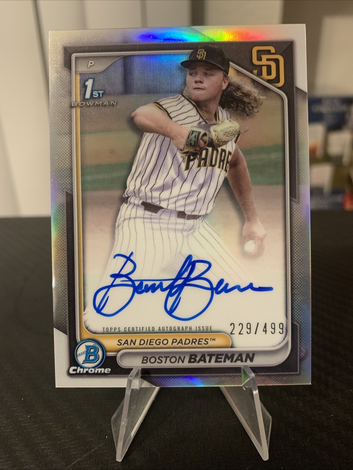 2024 Bowman Chrome Refractor #CPA-BBA Boston Bateman AUTO /499