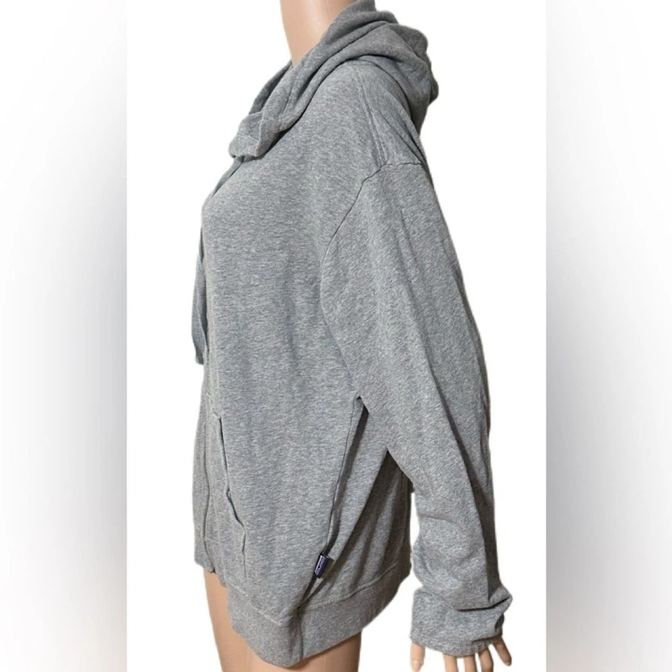 Sudadera con Capucha Patagonia Para Mujer Talla L Grande Gris Orgánico Ligera Foto 3 de 4