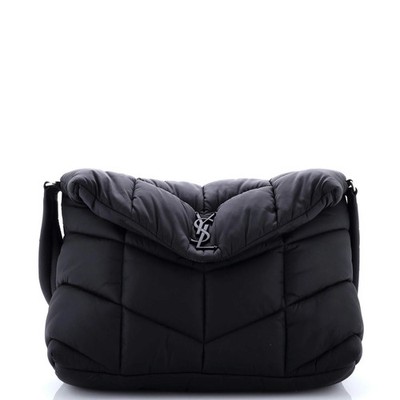 Saint Laurent Loulou Puffer Messenger Bag Quilted Econyl