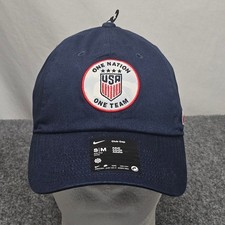 Nike USA Soccer One Nation One Team Club Cap Navy S M USMNT USWNT FIFA Fangear