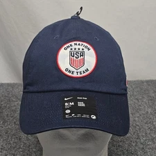 Nike USA Soccer One Nation One Team Club Cap Navy S M USMNT USWNT FIFA Fangear