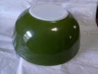 Vtg PYREX Dark Avocado Green VERDE Mixing Nesting Bowl 4 qt #404 GREAT CONDITION