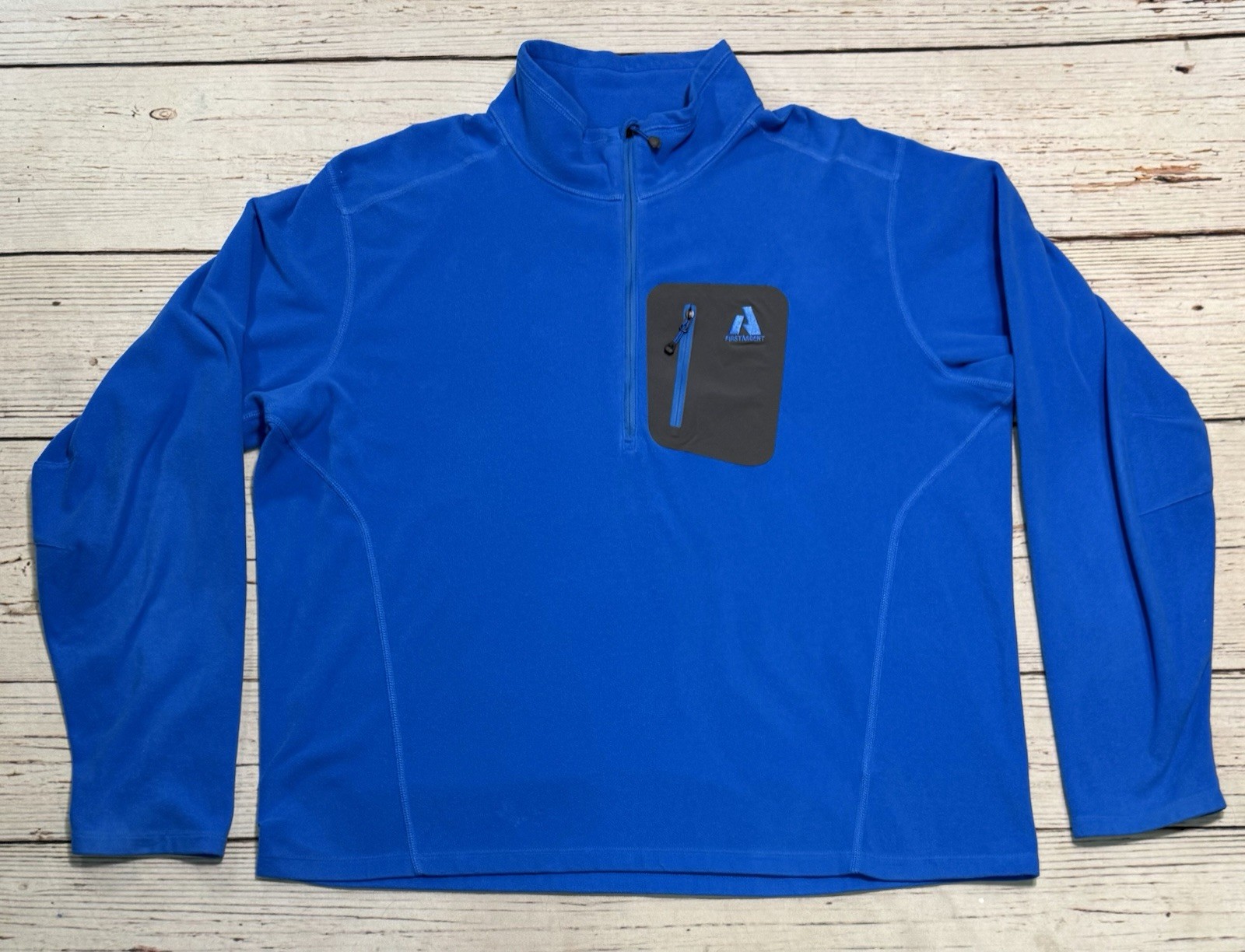 Eddie Bauer 1/2 Zip Jacket Whittaker First Ascent Blue Men’s Sz XXL