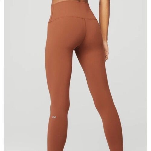 BNWT Alo Yoga Leggings Size XXS Chestnut Full Length Sold Out Online - Afbeelding 1 van 2
