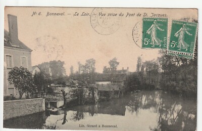 BONNEVAL - Eure & Loir - postcard 28 - the Loir view taken from the bridge St Jacques