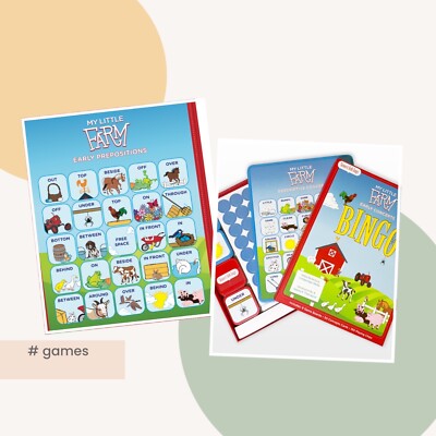 Educational Bingo game for building language skills