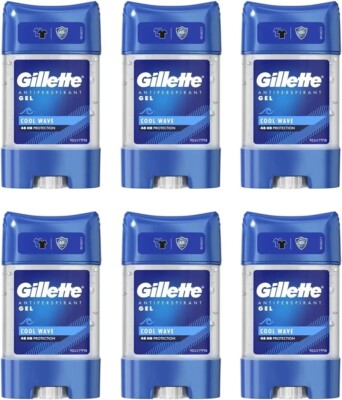 6 x Gillette Endurance Antitranspirant Clear Gel 70 ml - Cool Wave