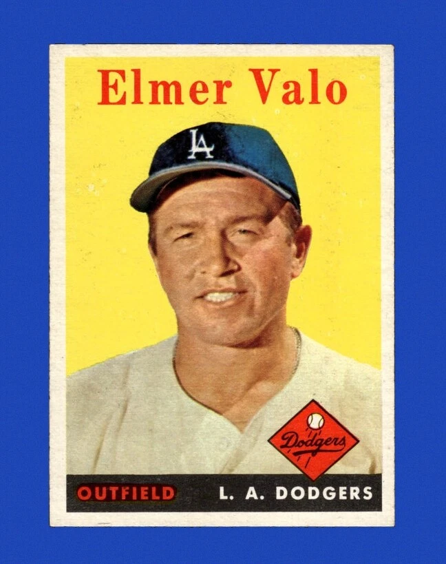 1958 Topps Set-Break #323 Elmer Valo EX-EXMINT *GMCARDS*