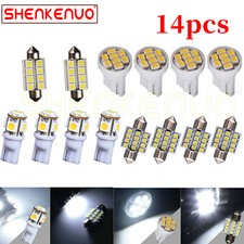 For 2006-2013 Chevrolet Impala Luxury White Interior LED Lights Kit 14 Pieces