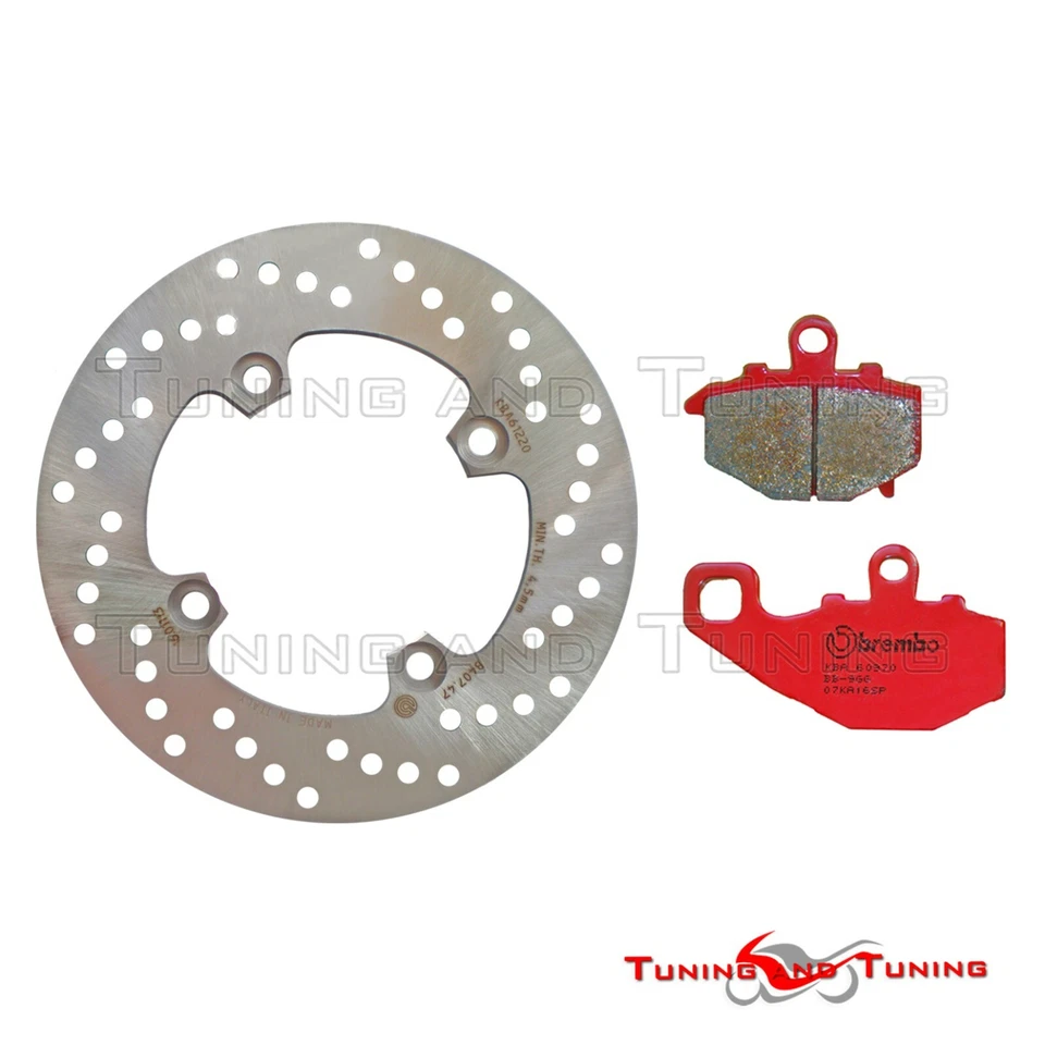 Disque frein arriere+plaquettes SP BREMBO POUR KAWASAKI Z 750 2004-2005-2006 06 - Photo 1/1