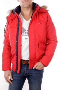 tommy jeans steppjacke rot