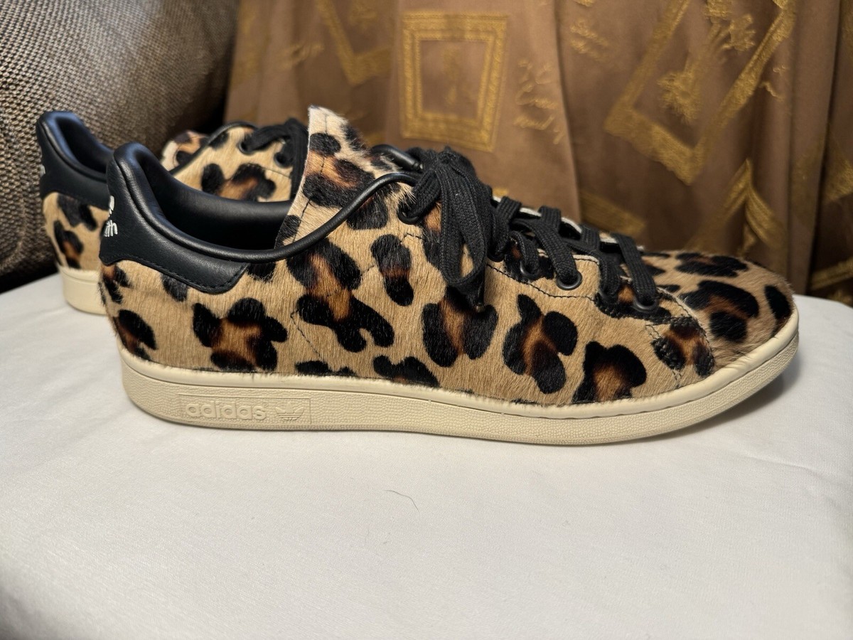 Leopard Print Adidas Stan Smith Gold Hair RARE Adidas Originals