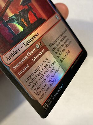 MTG Two-Handed Axe Sweeping Cleave *FOIL* Commander Legends