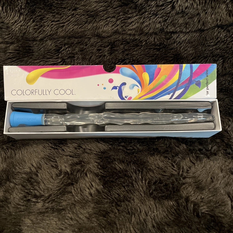 Enfriador de vino color corkcle - azul - nuevo en caja Foto 2 de 3