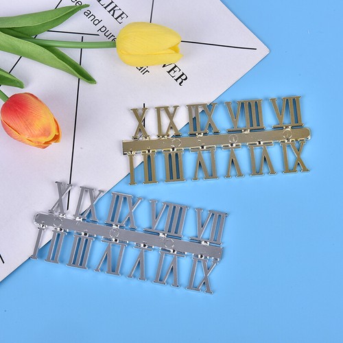 Stick on clock numbers roman numerals 10mm art craft dial sticking gold 1 se-$p - Picture 8 of 13