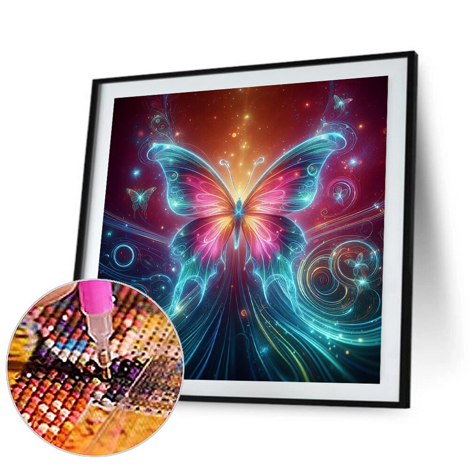  5D DIY Full Round Drill Diamond Painting Dream Butterfly Kit Home