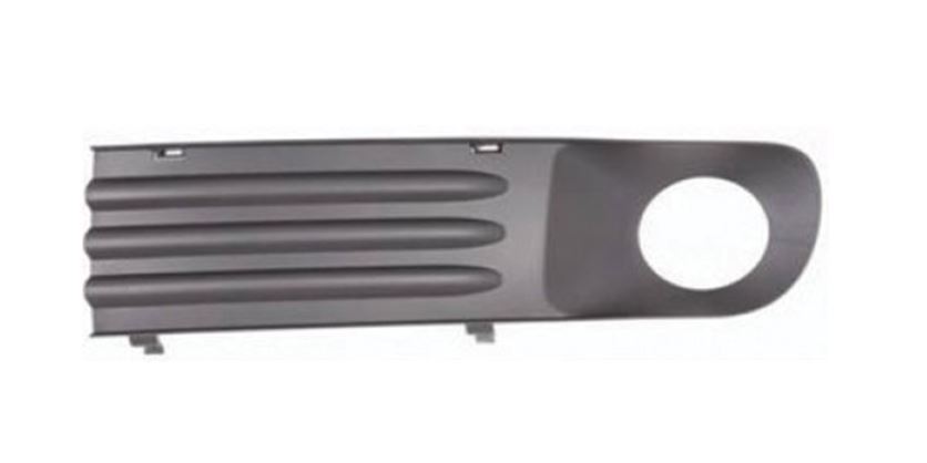 Vw T5 Transporter Lower Grille With Fog Lamp Hole Nearside Left 2003-2010 Black