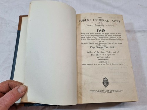 1948 Montgomery CC Public General Statutes 11, 12 & 13 in Hardback - Imagen 5 de 12