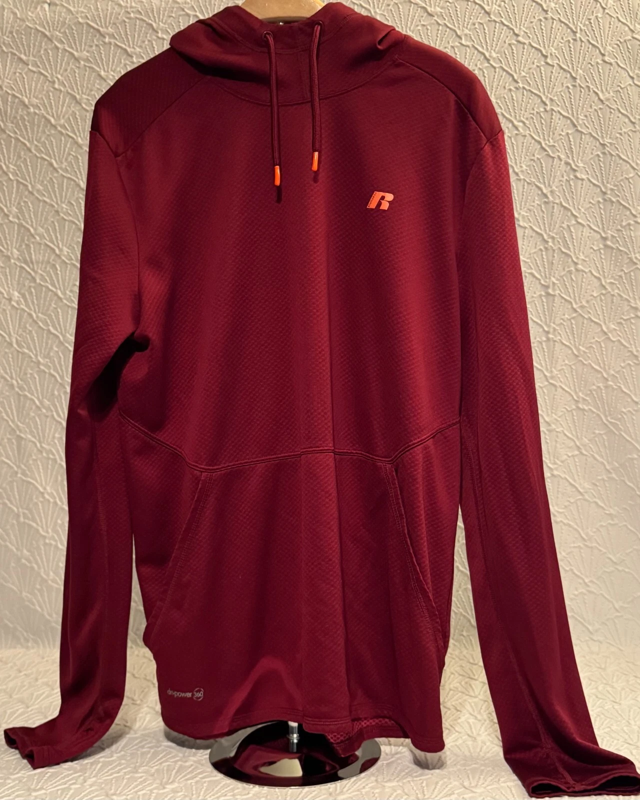 VETEMENTS Felpa con cappuccio uomo Russell Training Fit Dri Power 360 M 38 40