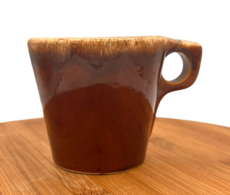 Hull Brown Drip Ceramic Pottery Coffee Mug Cup Oven Proof USA 3.5" Tall 8 oz  | eBay